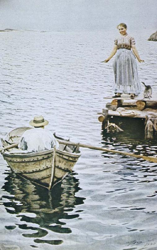 Anders Zorn en siren Spain oil painting art